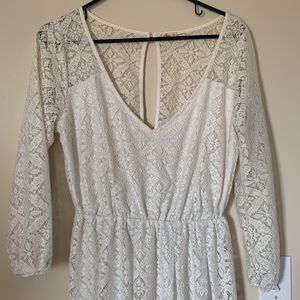 White lace Hollister dress